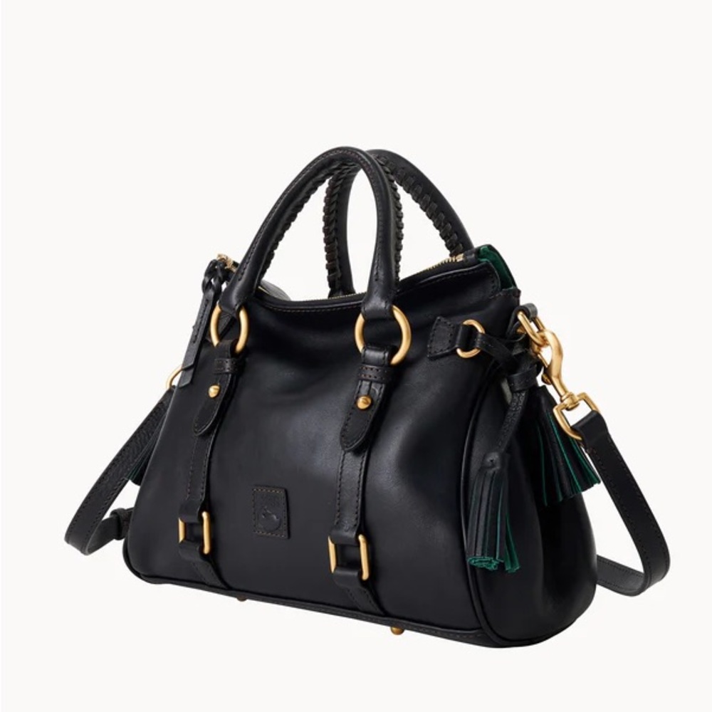 Dooney & Bourke Black Florentine Leather Satchel
